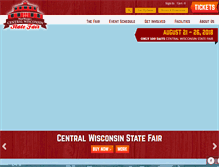 Tablet Screenshot of centralwisconsinstatefair.com
